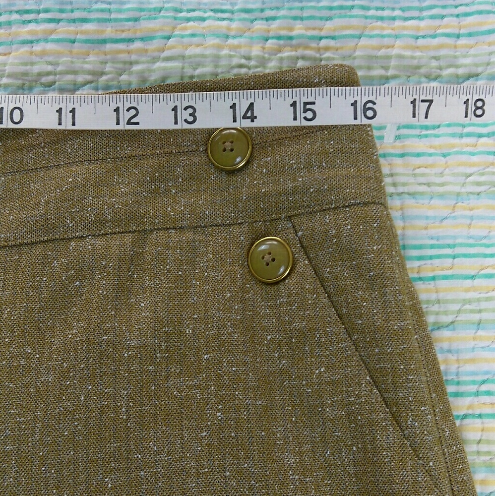 CAbi Sz 6 Tan Brown Tweed Trouser Sailor Pants - Picture 6 of 8